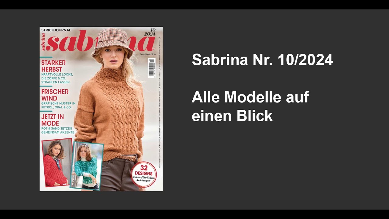 Sabrina Strickjournal Nr. 10/2024 - alle Modelle auf einen Blick