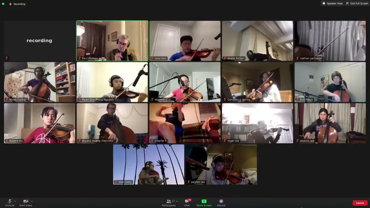 SSO rehearsal (with beats) / JackTrip  15 Feb 2021