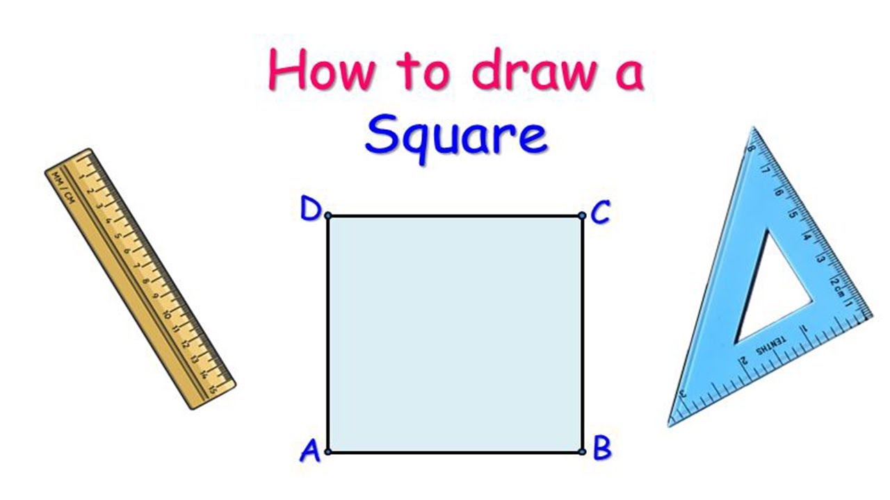 Draw with square # Draw with basic shapes - YouTube