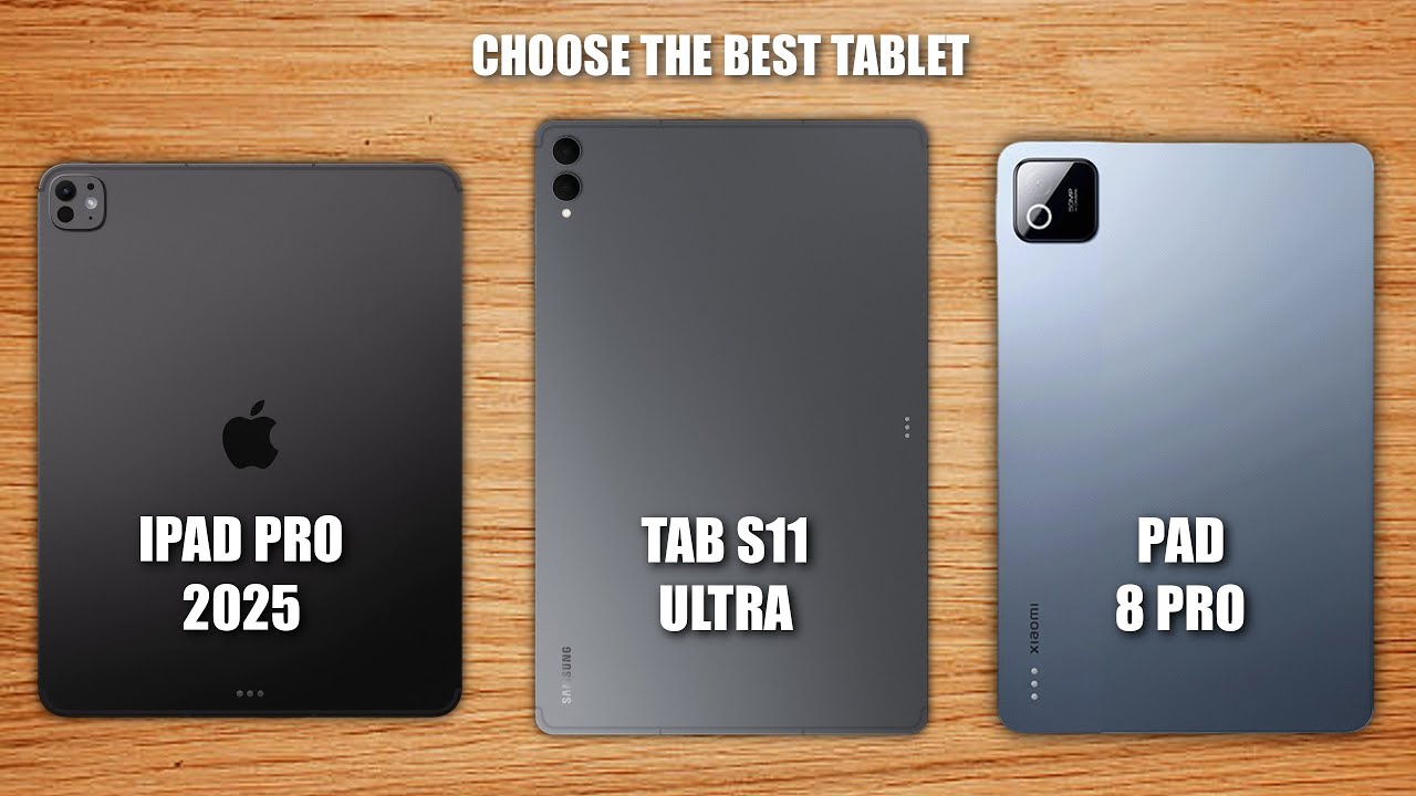 Apple iPad Pro 2025 против Galaxy Tab S11 Ultra против Xiaomi Pad 8 Pro: три лучших планшета