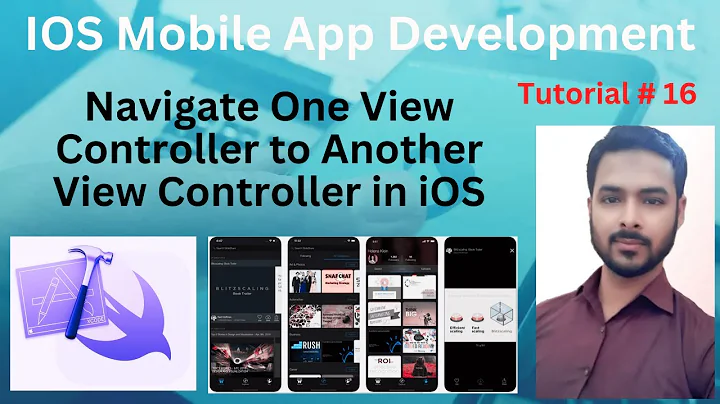 Tutorial 16: Navigate One View Controller to Another View Controller in iOS | Segue in iOS XCode