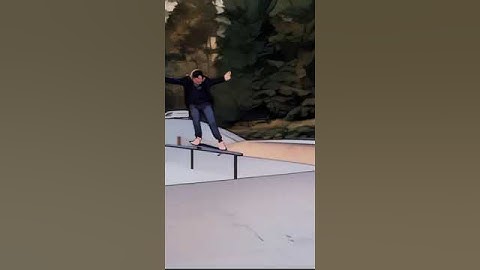 Backside #feeble #grind #rail skateboarding trick [ANIMATED]