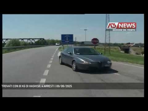 Video TROVATI CON 61 KG DI HASHISH: 4 ARRESTI | 09/09/2025