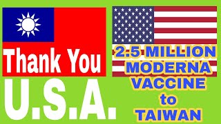 2.5 MILLION  MODERNA VACCINES ARRIVES IN TAIWAN STRAIGHT FROM U.S.A.  |  20 JUNE 2021  1632H