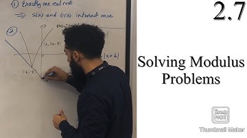 Edexcel A level Maths: 2.7 Solving Modulus Problems