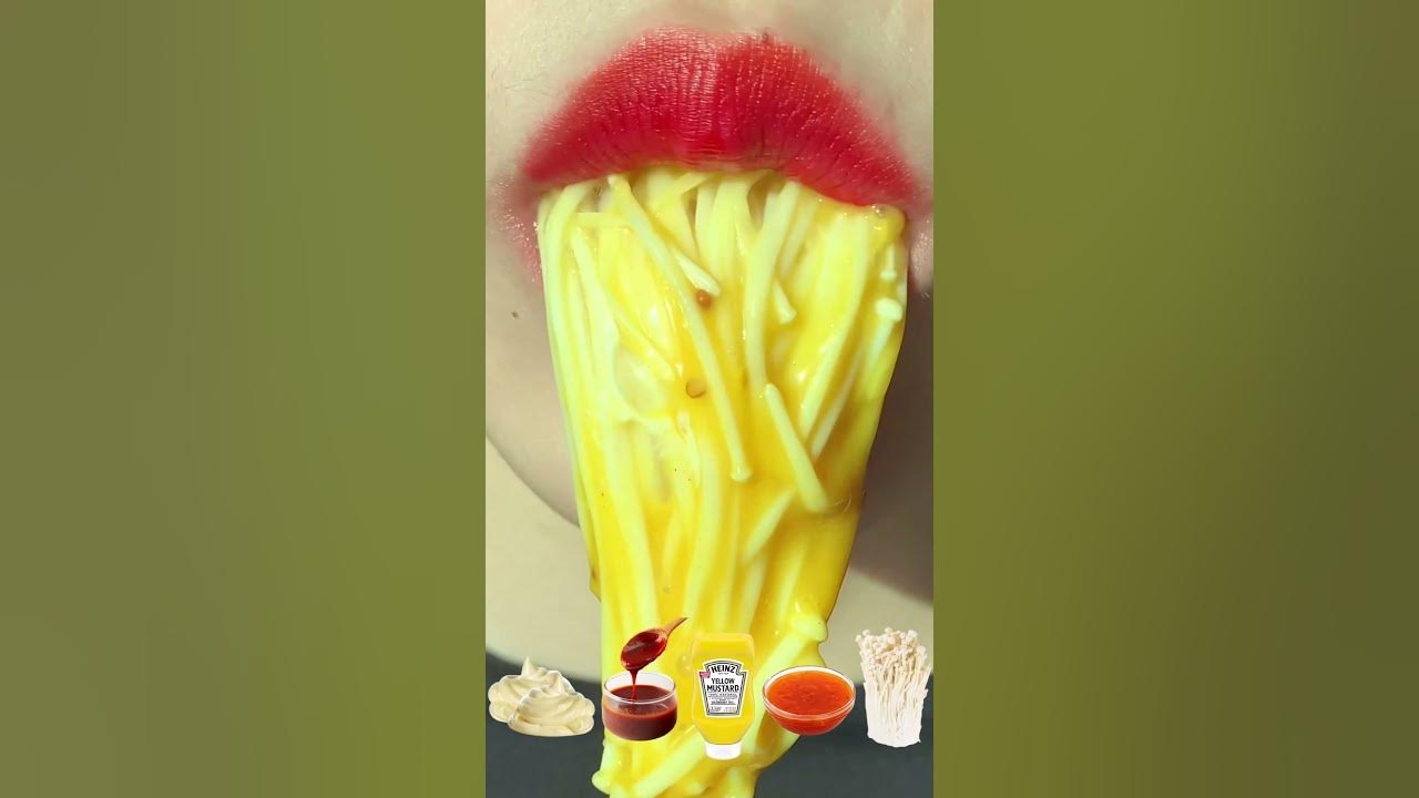 asmr ENOKI MUSHROOMS WITH SAUCE eating sounds asmr ENOKI MUSHROOMS WITH SAUCE eating sounds