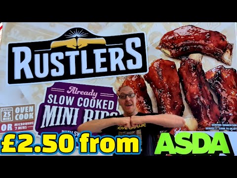 RUSTLERS | Slow Cooked BBQ Mini Ribs | £2.50 from Asda | Supercool Review