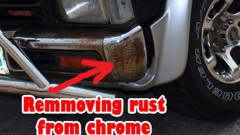 how to remove rust from chrome using tin foil
