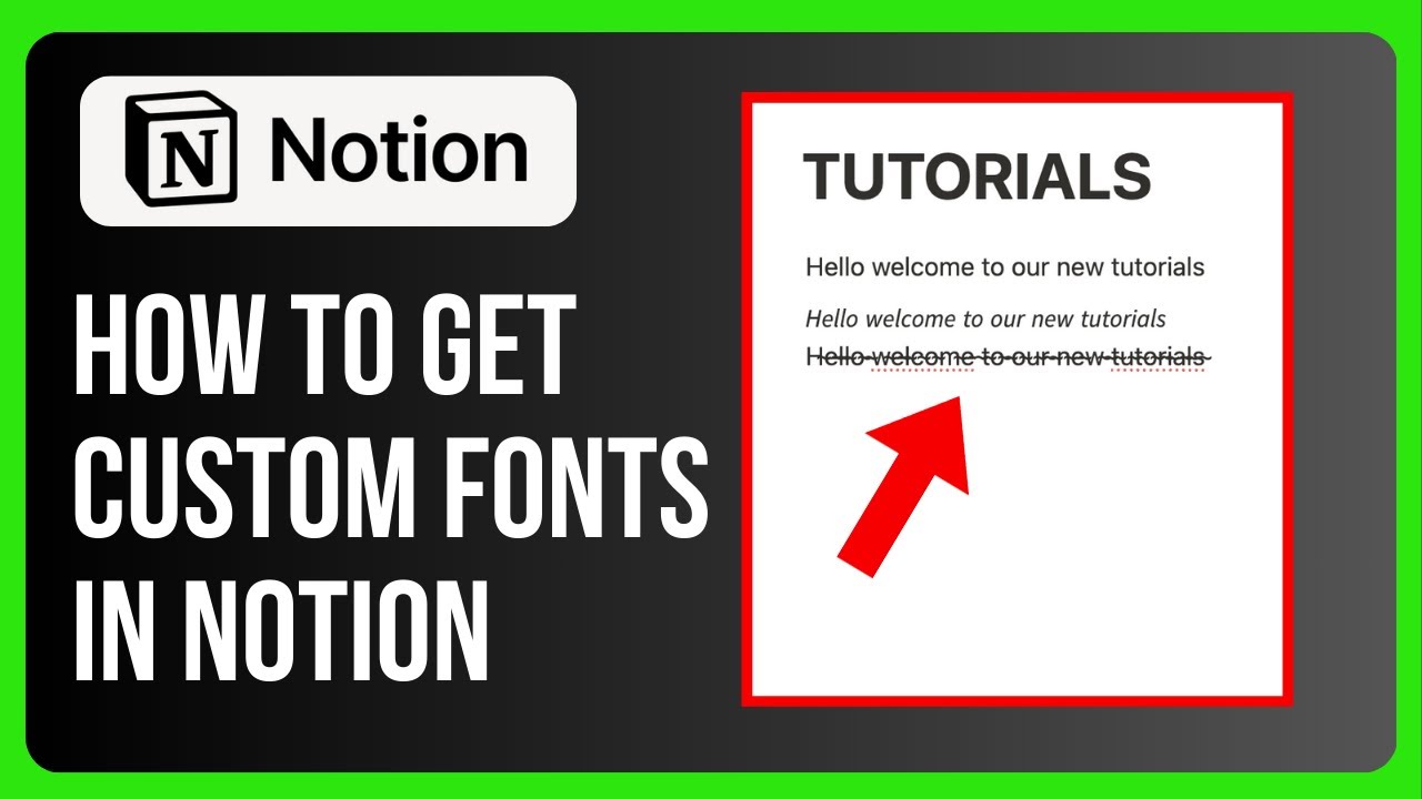 How to Get Custom Fonts in Notion