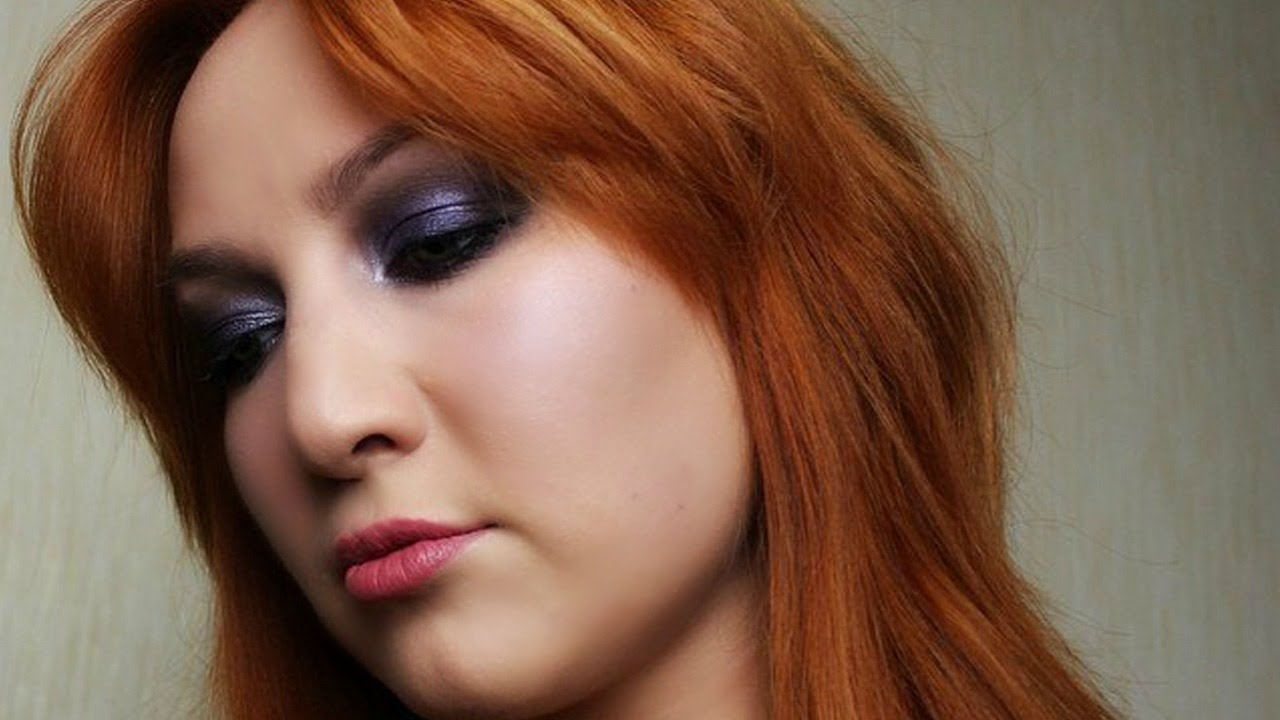 Темный кошачий смоки для нависших век