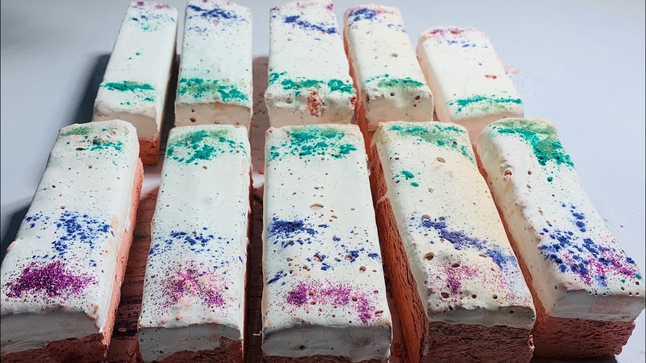 Crunchy Gym Chalk Starch Bar Crush | Super Satisfying ASMR 🫶🏻🫠🧘‍♀️