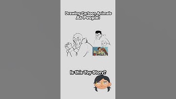 Drawing Cartoon Animals as People #drawing #cartoon #character #animal #guessinggame #art #funny