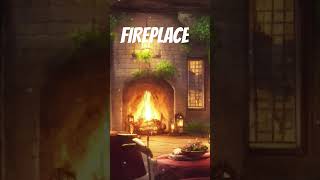 Get cozy this winter ❄️ Fantasy Fireplace Background sounds🧚🪵🔥#fireplaceambience #christmasfireplace