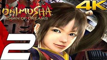 Onimusha Dawn of Dreams HD - Gameplay Walkthrough Part 2 - Satta Pass & Ohatsu Boss [4K 60FPS]