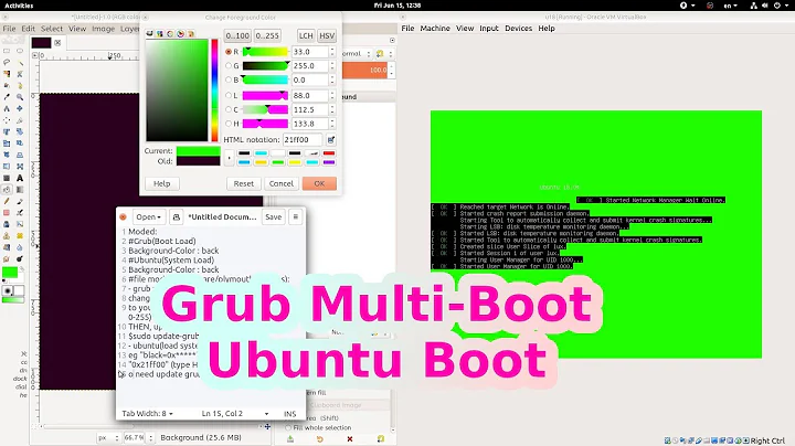 How to Change Background GRUB Multi Boot and Ubuntu Screen Boot