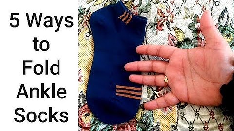 Simple Ways to Fold Ankle Socks| How to Fold Ankle Socks/Low Cut Socks
