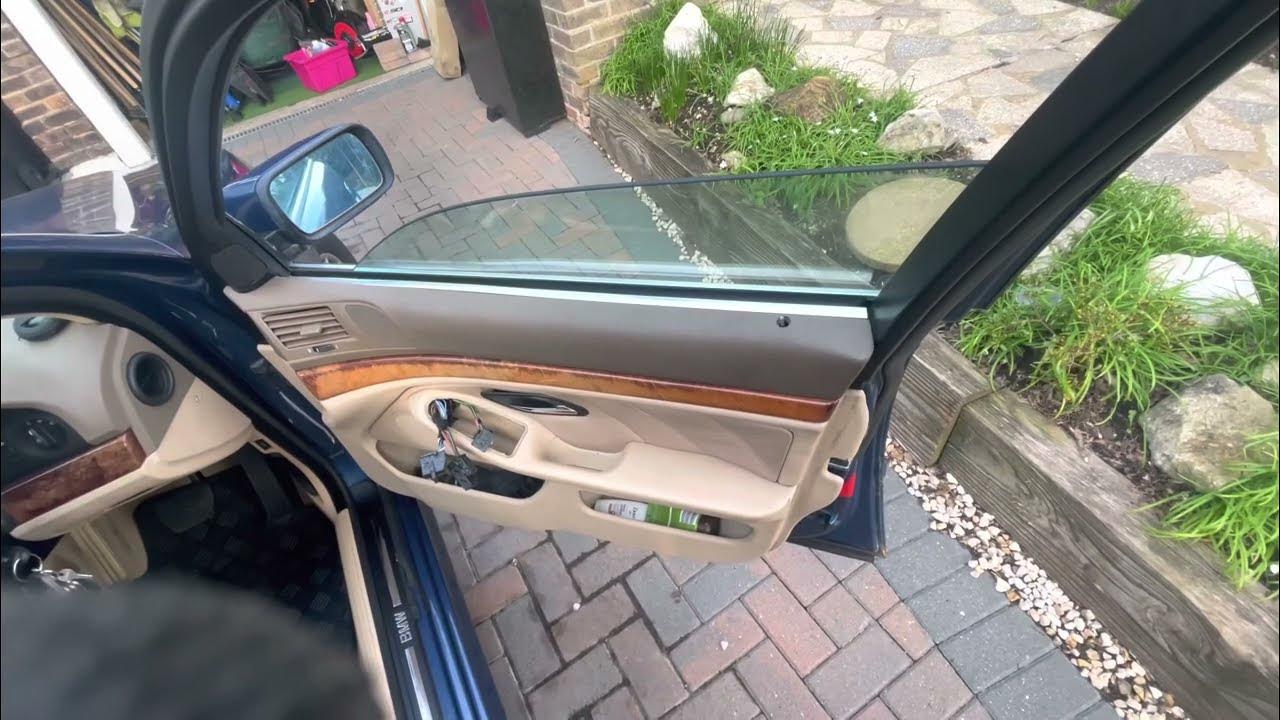 How to remove door panel on BMW E39 to get to your window regulator