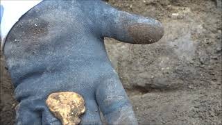 Giant Gold Nuggets found in Bedrock Crevice with the Minelab GPZ 7000 metal detector - Big Gold