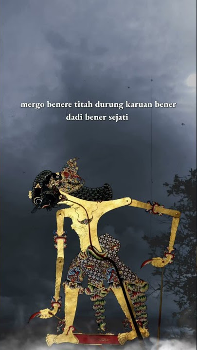 Story wa wayang kulit pitutur werkudoro