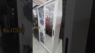 Sliding steel wadrobe/bero with mirror | porur saravana stores super home store | furniture | #short