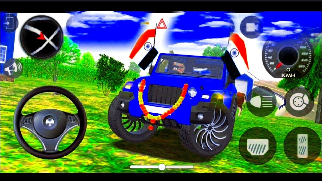 Modified Mahindra Thar😈Games:Indian Blue Thar (Gadi Wala Games) Car Game Android Game - #2026