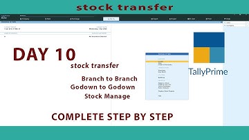 STOCK TRANSFER | Branch stock transfer under GST in Tally Prime. | class no-10.