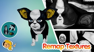 Sims 4 how to Remap Textures for The Sims CC in Blender