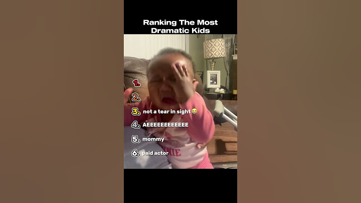 Ranking The Most Dramatic Kids