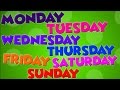 Days Of The Week | Kids Songs | Baby Videos | The Week Song | Nursery Rhymes