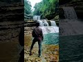 I travelled Kilometers to vsiit this 3 storey waterfall..#waterfalls #meghalaya