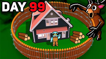 I Built My OWN HOUSE In 99 Nights In The Forest! 