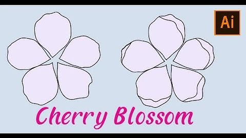 How to make cherry blossom in Adobe Illustrator .#ourskillcreation #graphicdesign