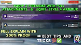 Equip 2 Firearms with full attachments in classic match | Equip level 4 armour