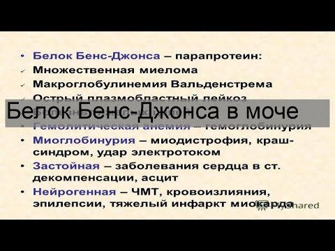 Белок Бенс-Джонса в моче