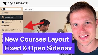 Squarespace Courses Layout  Fixed Sidenav