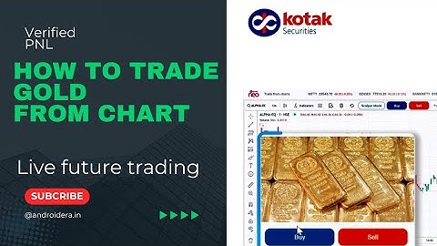 Kotak neo Trade From Chart - Live Demo | How To Trade In Gold Future With Low Capital