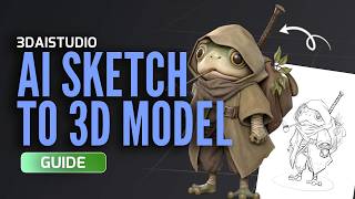 How to Turn a Sketch into a 3D Model with AI (2-Minute Workflow)