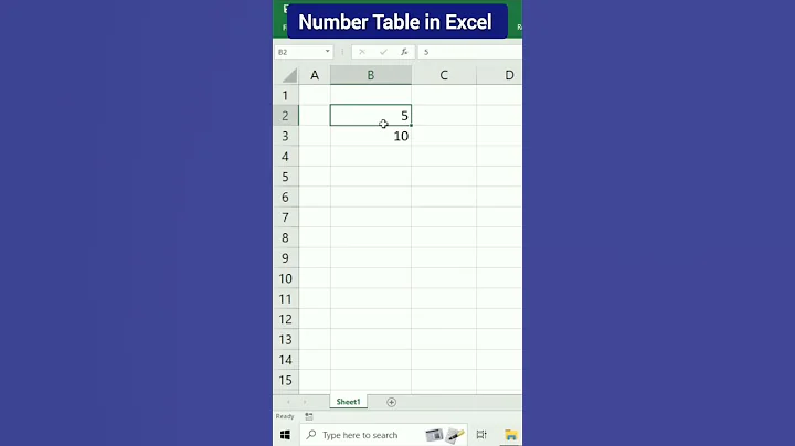 Excel Me Table Kaise Banaye I Excel Me Table Kaise Banate Hain shorts video #shorts  #excel