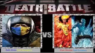 Death Battle : Sub-Zero And Scorpion Vs Firestorm And Iceman