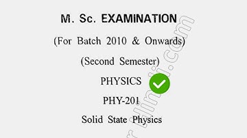 2014 Cdlu MSc Physics 2nd Sem Solid State Physics Question Paper