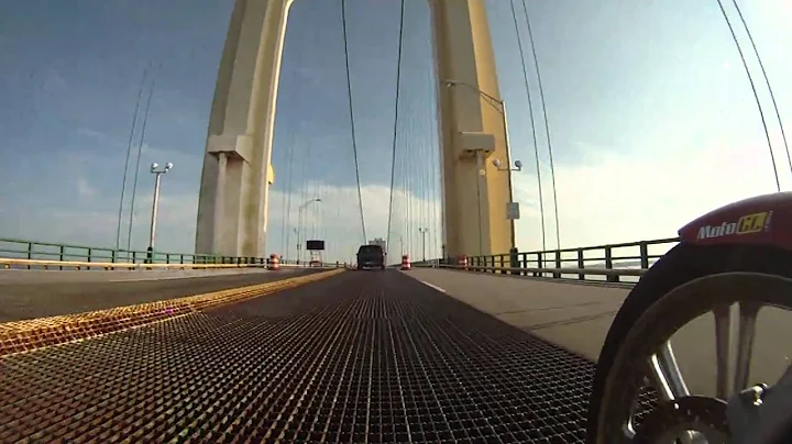MotoGL Crossing the Mackinaw Bridge
