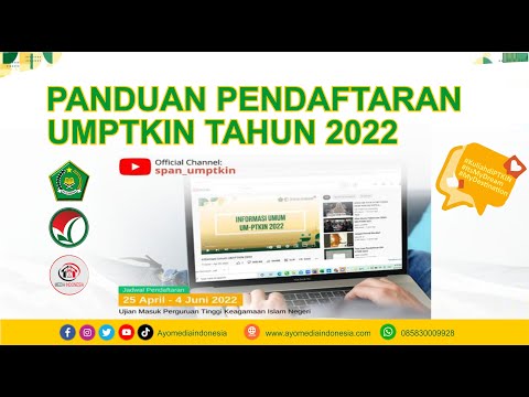 Panduan Pendaftaran UMPTKIN Tahun 2022