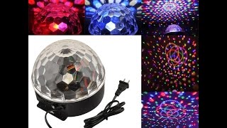 DMX512 Disco Stage Lighting 6x LED RGB Crystal Ball Effect Laser Open Box