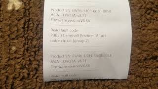 تويوتا toyota P0020 مشكلة قطع باسلاك حساس الكام