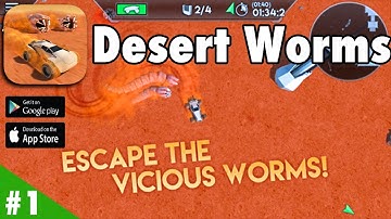 Desert Worms - iOS / Android Gameplay Playthrough HD 1080p
