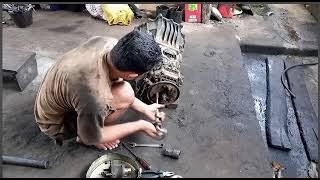 cara bongkar transmisi canter 125ps