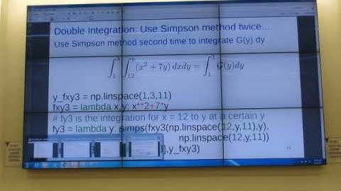 Numerical Method in Python V38 11/6/17: integration/ODE