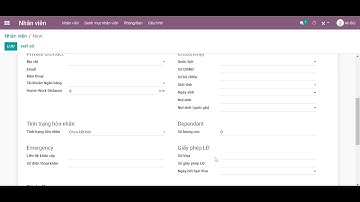 TopERP | Quản lý nhân viên trên Odoo