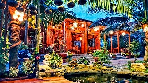 ĐỘC ĐÁO NGÔI NHÀ LÀM TỪ 4000 CÂY DỪA LÃO