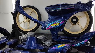 REPAINT HONDA EX5 DREAM !!!!!!! / DARK BLUE